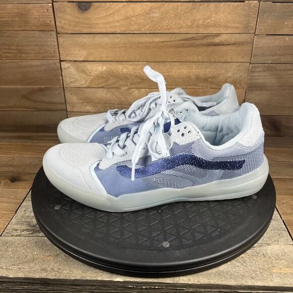 Vans Evdnt Athletic Shoes in Light Blue and Navy Ultimate Waffle - Picture 3 of 10